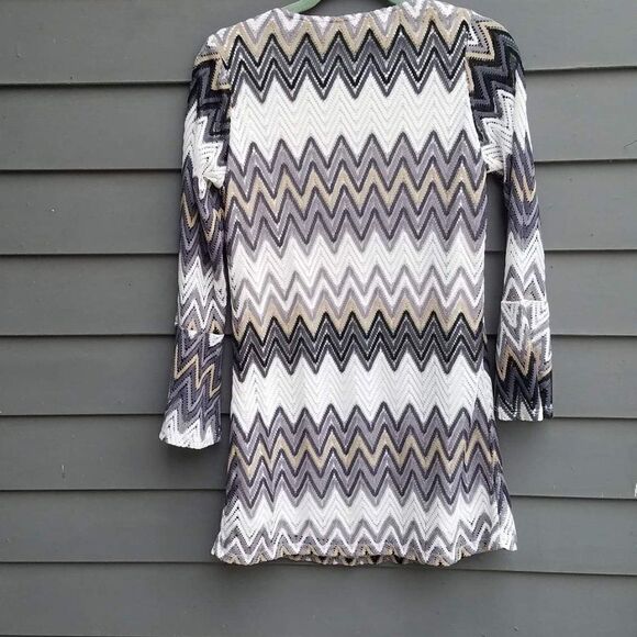 Tacera Crocheted Hippy Dress - Retro Look - Picture 3 of 6